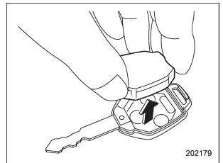 2. Remove the transmitter case from the