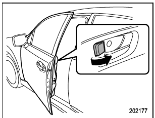 4. Before closing the doors, lock all doors