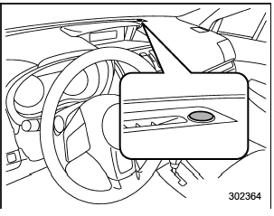 The sensor is on the instrument panel as