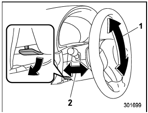 1) Tilt adjustment