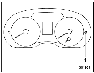 1) Information display selection knob