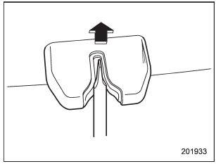 2. Use a flat-head screwdriver with a thin