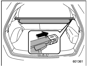 2. Push the cover housing to the right