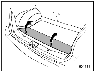 1. Raise and fold the rear end of the