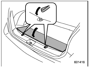 3. Put the cargo floor board back while