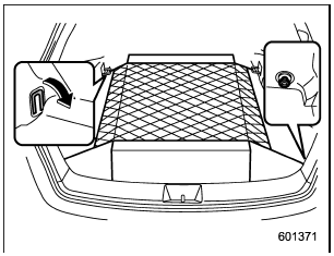 The cargo area is equipped with four tiedown