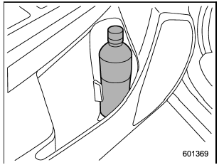 The door pocket equipped on each door trim can be used to hold beverage