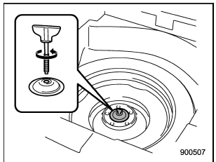 6. Take out the tool bucket and turn the