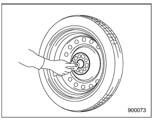 12. Before putting the spare tire on, clean