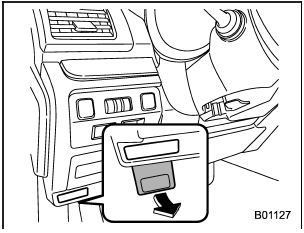 2. Pull the hood release knob under the