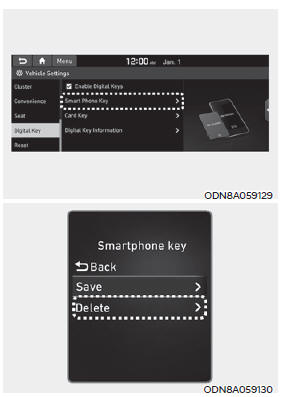Hyundai Digital Key (Smartphone Key) Deletion