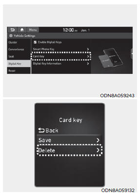 Digital key (Card key) deletion