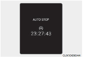 AUTO STOP elapsed time