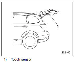 Touch sensors are attached on the left